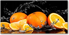 Fotó üvegkép Narancs és víz 140x70