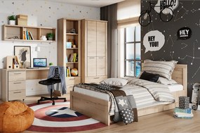 Franciaágy, 160x200, navarra tölgy, DORSI