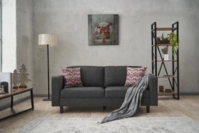 Kétszemélyes kanapé Kale Linen - Antracit