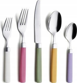 Evőeszköz Szett 4 Személyes Rozsdamentes Acél 20DB Többszínű