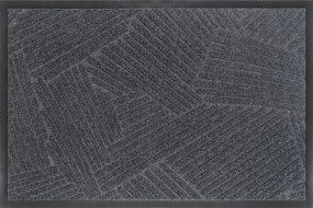 Lábtörlő Kültéri Ajtóhoz Nagy 45X75 Cipőhöz Gumiszőnyeg Szürke 3D