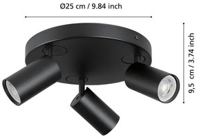 Eglo 900336 - LED RGBW Dimmelhető spotlámpa TELIMBELA-Z 3xGU10/4,9W/230V