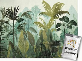 Fotótapéta Dzsungel Erdő Trópusi Levelek Falra Hálószoba Nappali 400x280