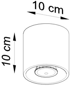 Sollux SL.0568 - Mennyezeti spotlámpa ORBIS 1 1xGU10/10W/230V