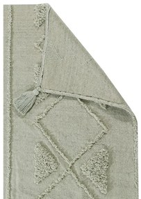 Világoszöld mosható kézi szövésű pamut szőnyeg 170x240 cm Tribu Olive – Lorena Canals