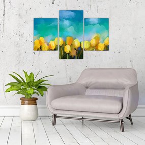 Sárga tulipán képe (90x60 cm)