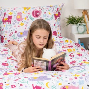 4Home Gyermek pamut ágynemű Playful Paws, 140 x 200 cm, 70 x 90 cm