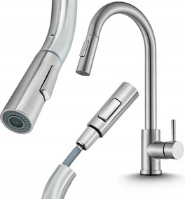 Konyhai csaptelep Álló konyhai csaptelep kihúzható kifolyócsővel Ari