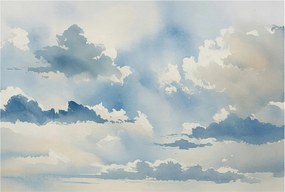 Design fotótapéta Flizelin falra Mennyei felhők 104x70 Ragasztó