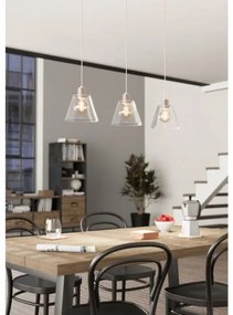 Eglo 43632 - Csillár zsinóron COPLEY 3xE27/40W/230V