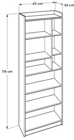 Regál Madobo 1 (szonoma tölgy + fehér) . 1092964