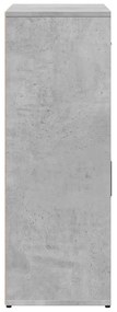 2 db betonszürke szerelt fa tálalószekrény 60 x 30 x 84 cm