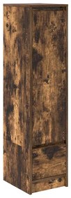 füstölt tölgy szerelt fa magasszekrény 29,5x34x119,5 cm