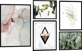 XXL Készlet 5db-os Festmények Maguk Nagy keret nélkül KP070