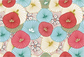 Dekoratív Fotótapéta Hálószobába Virágmintás 104x70 Ragasztó