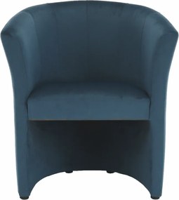 Klub fotel, kék anyag, CUBA