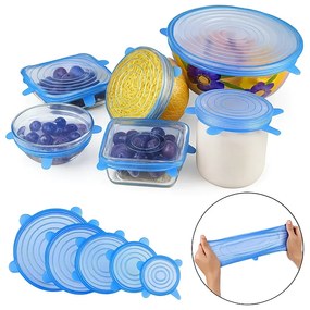 Zaparkorun Szilikon fedő szett az edényekre - 6 db