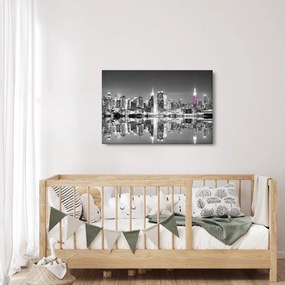 Kép - New York és a lila felhőkarcoló (90x60 cm)