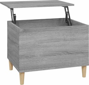vidaXL szürke sonoma színű szerelt fa dohányzóasztal 60x44,5x45 cm