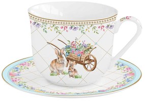 Spring Bloom húsvéti porcelán nagy reggeliző csésze 370 ml díszdobozban