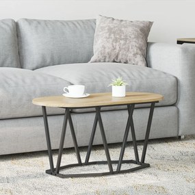 Dohányzóasztal Sonoma tölgy 80x40x40,5 cm Műszaki fa és Fém