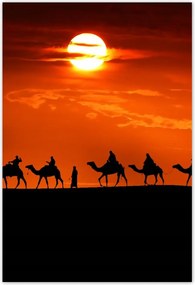 Poszterek 135x200 Karaván naplemente