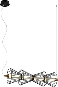 Italux modern függeszték sanke fekete itxpnd-63849-4-bk