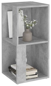 betonszürke szerelt fa sarokszekrény 33 x 33 x 67 cm