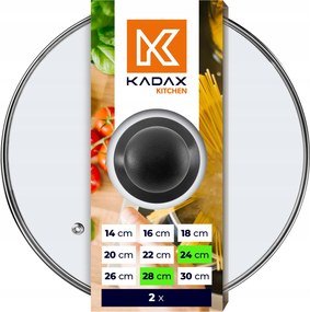 Üveg Fedő Serpenyő Edény Fedő 24 28cm