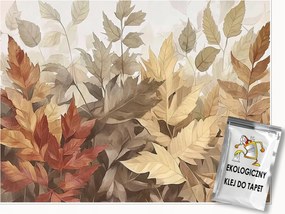 Fotótapéta Őszi Levelek Barna Hálószoba Nappali Tapéta Flizelina 300x210