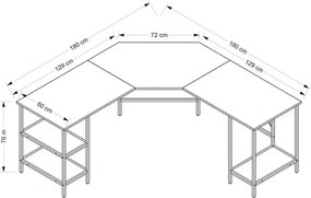 Power L Dore íróasztal