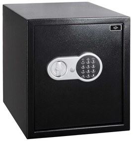 Security elektromos bútorszéf fekete színű 35x40x40 cm