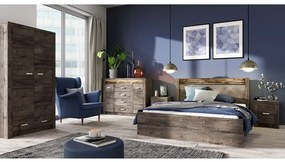 Könyvespolc, kőris sötét, INFINITY I-05