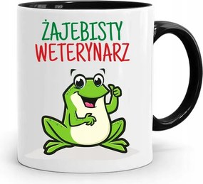 Fekete Bögre Állatorvosnak Békás Állatorvos fényképes nyomtatással