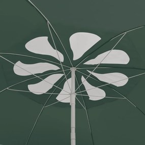 zöld strandnapernyő 300 cm