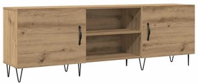kézműves tölgy színű szerelt fa TV-szekrény 150 x 30 x 50 cm