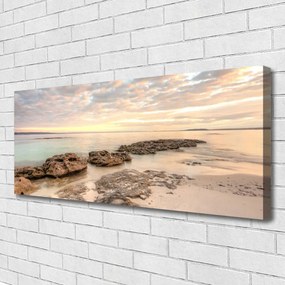 Vászonkép nyomtatás Sea Beach Landscape 140x70 cm