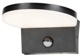 Rabalux Rabalux 77119 -LED Kültéri fali lámpa érzékelővel BATIDA LED/9W/230V IP54 fekete RL77119