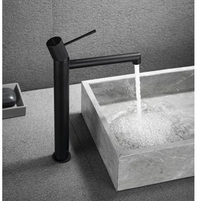 Sapho - mosdócsaptelep SOLARIS 32 cm matt fekete