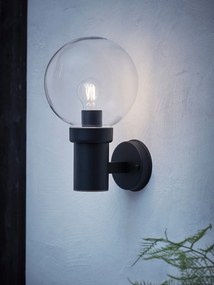 MARKSLÖJD 106922 CARIS Modern Kültéri Fali Lámpa Fekete E27 IP44