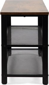 Fekete acél cipőtartó 80x45x30 cm Arne – Bonami Essentials