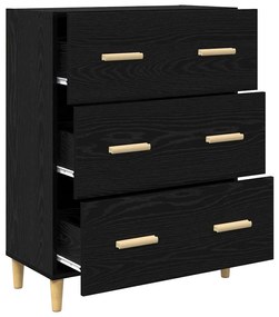 Széf Musta tammi 34 x 69,5 x 90 cm Faanyag