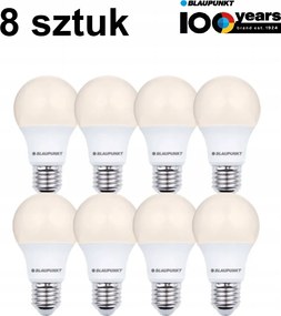 Led izzó Blaupunkt A60 menetes E27 6W meleg fehér 2700K 570 lumen 8 db