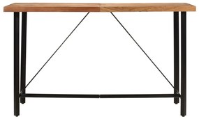 Tömör akácfa és vas bárasztal 180 x 70 x 107 cm