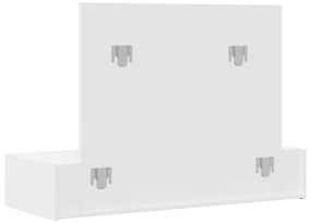 Fali Sminkasztal Fehér 100x40x70 cm