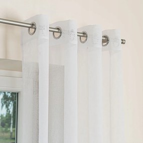 Ezüst színű kész függöny Etamina 140x250 FG0006-001