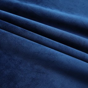 vidaXL 2 db sötétkék bársony sötétítőfüggöny kampókkal 140 x 225 cm