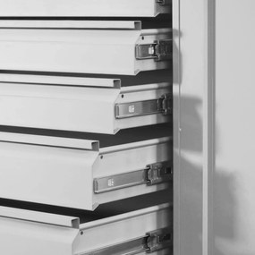 DAREK műhelyszekrény, 920 x 1850 x 500 mm, szürke