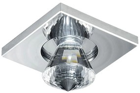 PREZENT 71016 ELEGANT Kristály Spot Lámpa Króm, Átlátszó LED IP20
