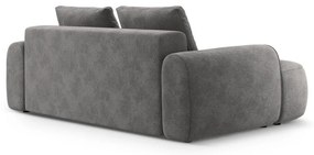 Szürke bársony kanapé 200 cm Linz – Cosmopolitan Design